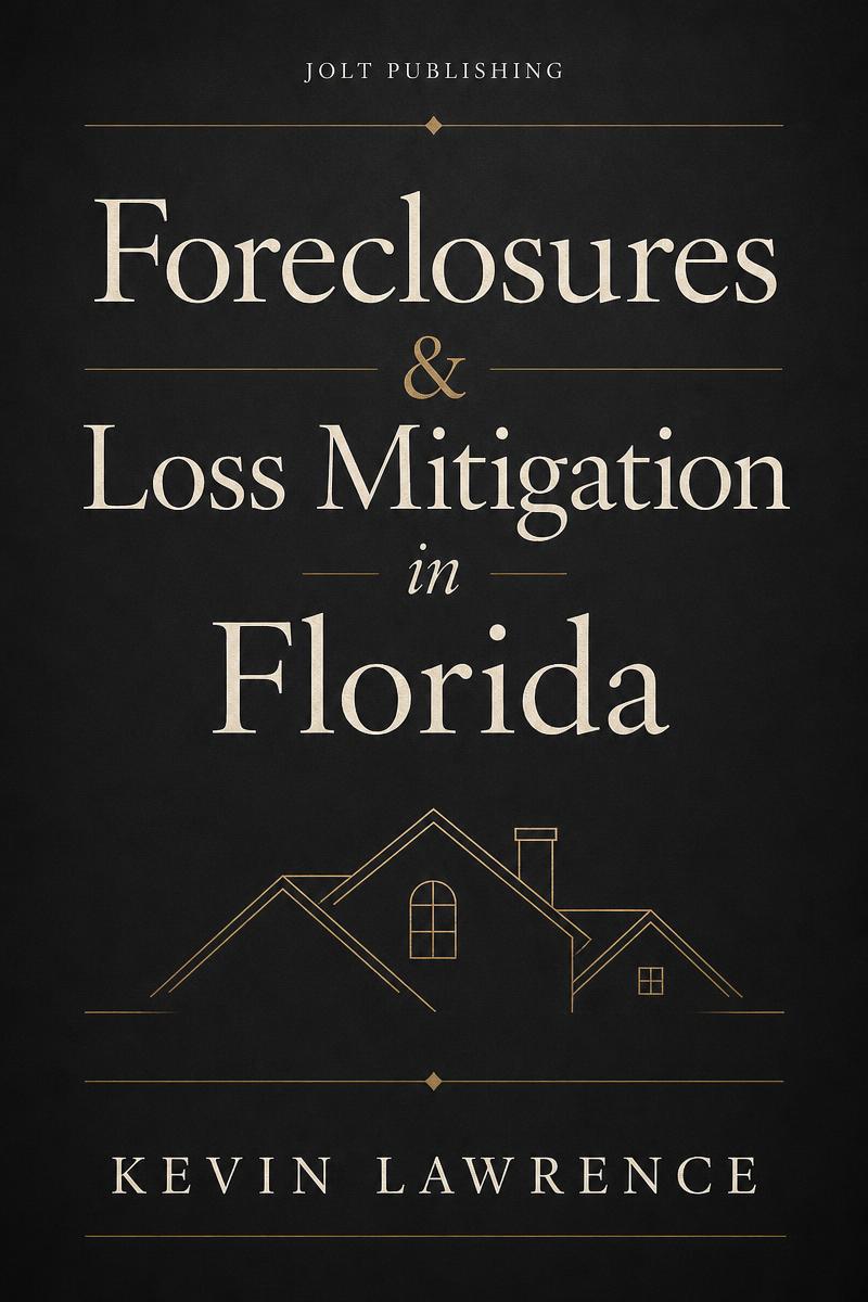 Cover of Foreclosures & Loss Mitigation in Florida by Kevin Lawrence, published by Jolt Publishing